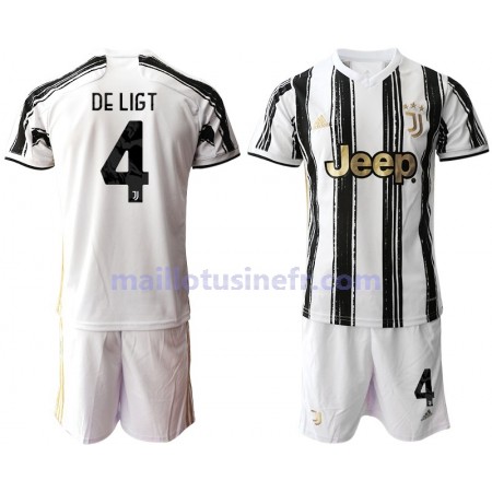 Maillot de Foot Juventus Matthijs de Ligt 4 Domicile 2020-21 - Enfant